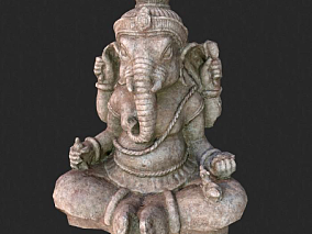神象雕塑  大象雕塑   印度神象