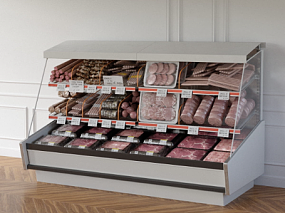 超市货架模型冰柜模型牛肉模型猪肉模型肉片模型 肉类模型