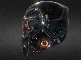 3D科幻头盔三维模型 Scifi Helmet 01
