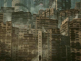 反乌托邦城市 贫民窟 无人区建筑  棚户区 九龙城寨 筒子楼 赛博朋克 香港民居