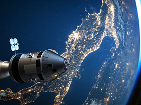 航空信号 宇航员 太空舱 卫星 地球 飞机飞船 雷达 科幻空间站 宇宙星空星云 银河地球 月球