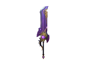 紫色巨剑 游戏模型