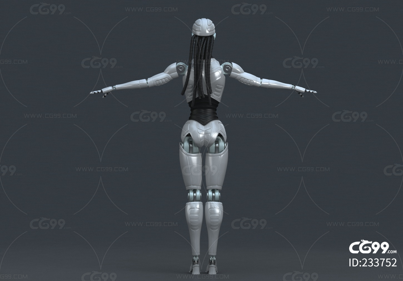 高精度 女性机器人-cg模型免费下载-CG99