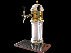 酒吧器械 模型盛酒器模型带水龙头啤酒机