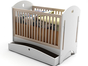 婴儿床模型婴儿护栏床模型