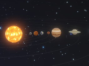 太阳系 星球 恒星 母星 星系 行星 卫星 轨道 场景 宇宙 星体