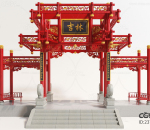 中式风格拱门