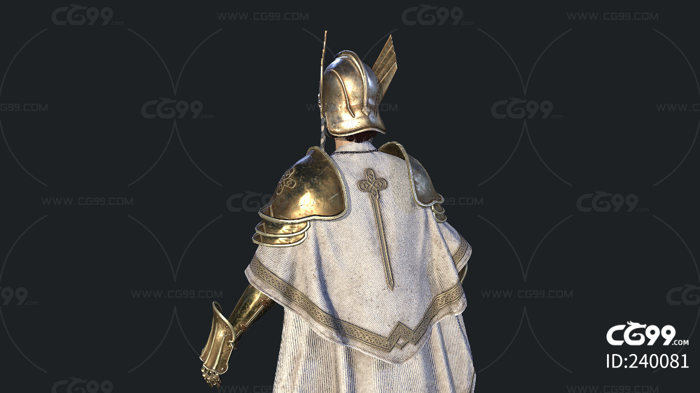 中世纪 欧洲 西方 女战士 女武神 女战神 战争女神 女王 皇室 盔甲 美女 骑士-cg模型免费下载-CG99