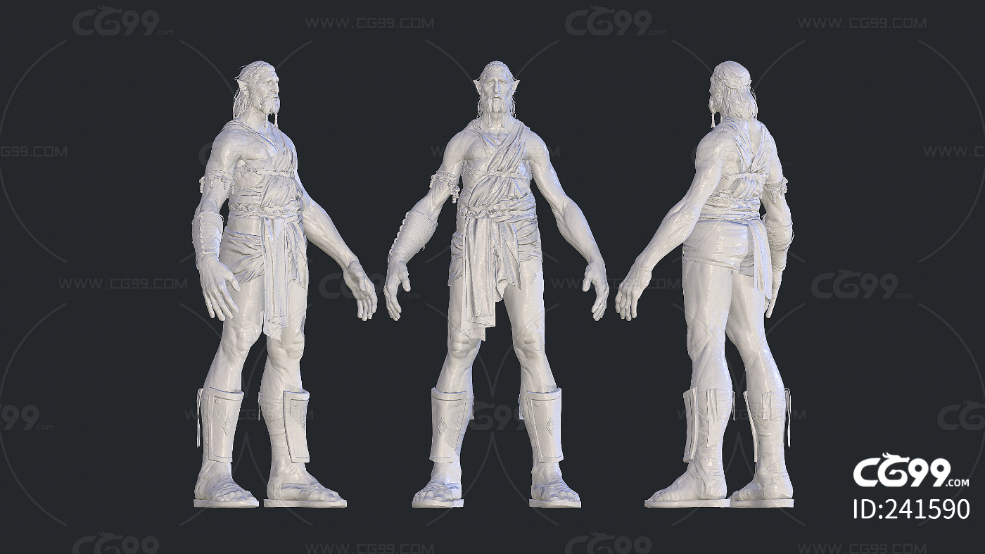 古代巨人族 战士 长臂巨人 原始人-cg模型免费下载-CG99