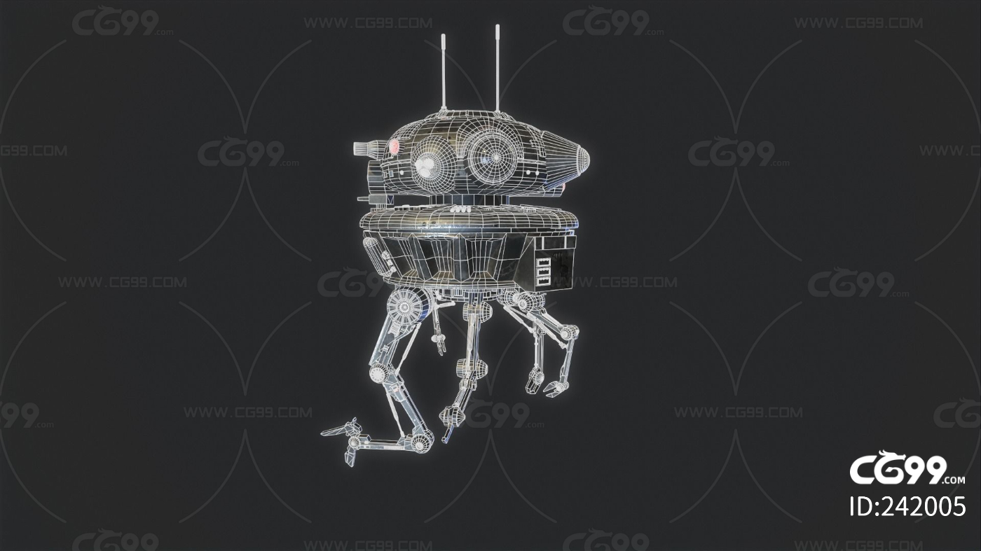 未来战争机器人,服务机器人3D模型欣赏_CG插画_绘画艺术-摩尔网CGMOL