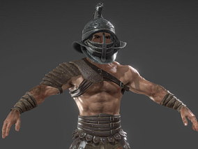 罗马 角斗士 战士 男性 盔甲 古罗马勇士 幻想人物