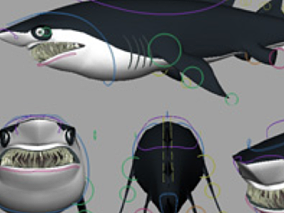 凶猛大鲨鱼 MAYA模型