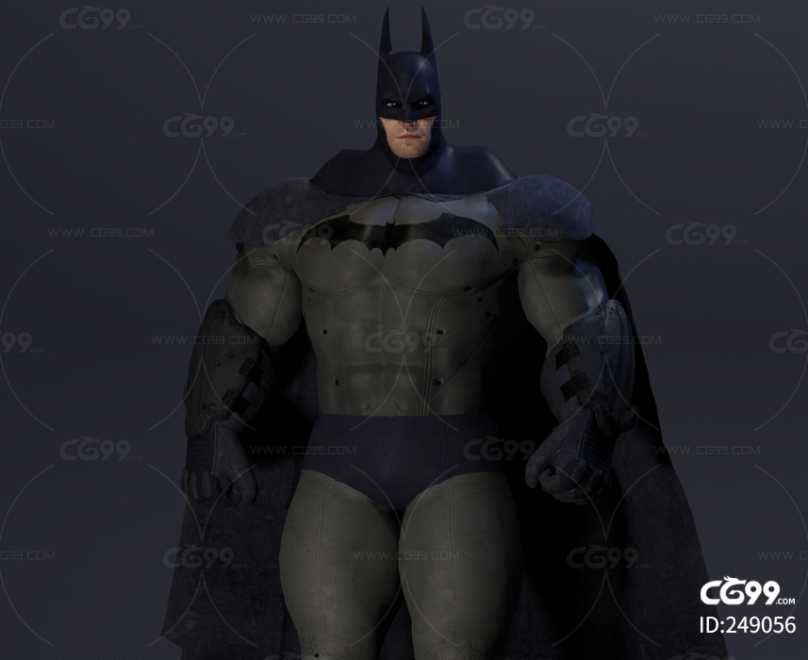 高质量蝙蝠侠 带绑定 3d模型 多种文件格式 DC英雄 漫威  外国人物