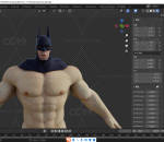 高质量蝙蝠侠 带绑定 3d模型 多种文件格式 DC英雄 漫威  外国人物