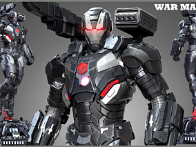 漫威 超级英雄 钢铁战士 影视角色 战争机器 机械