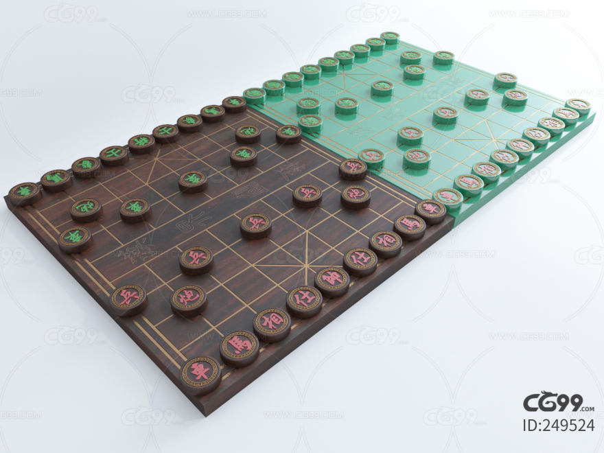 现代风格象棋 双色中国象棋 棋盘