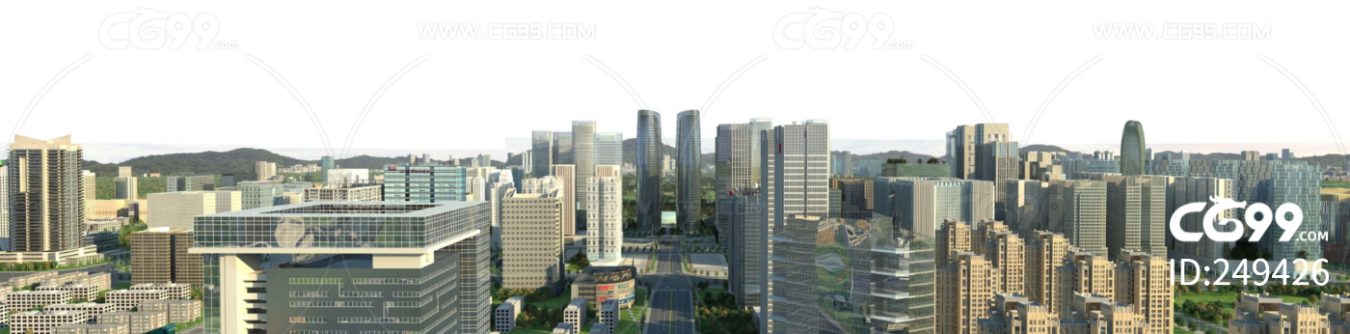 现代海滨都市 沿海繁荣城市 市中心 繁华市区 城市CBD建筑 城市鸟瞰 城市高层 城市建筑