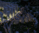 城市夜景 城市高层 城市建筑动画 城市大楼 未来城市  城市CBD建筑 城市鸟瞰 城市 城市CBD