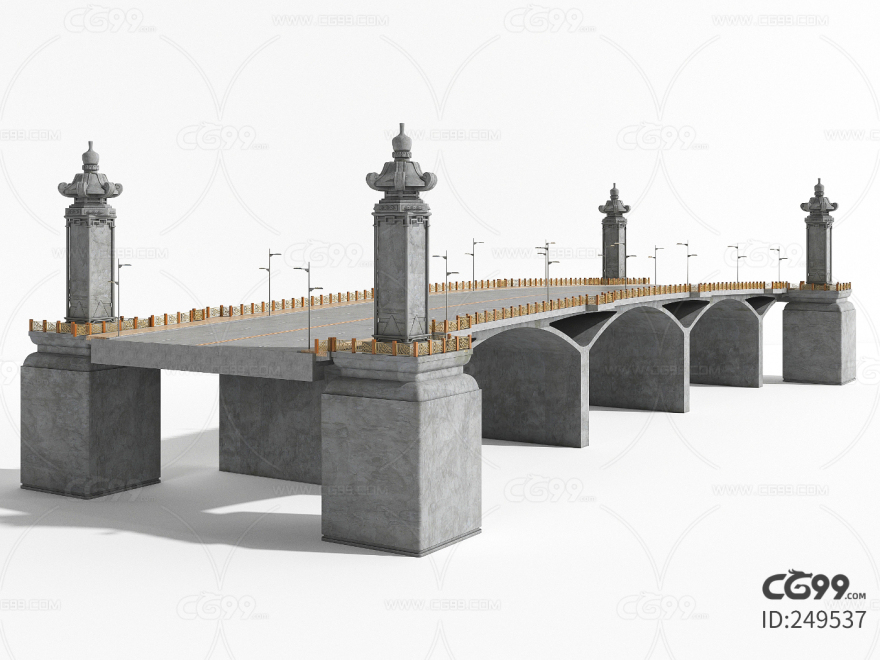 现代风格拱桥 石桥