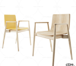 现代单色调椅子 不同的桌椅 max obj 3DS 格式