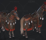 古代 马匹 战马 坐骑 将军战马