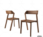 深色木纹 木制吧台椅子 max obj fbx 格式