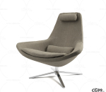 蛋壳形状设计 拥抱风格休闲椅 max obj fbx 格式
