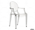 透明塑料椅子 max obj fbx 格式