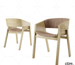 浅色木纹椅子 max obj fbx 格式