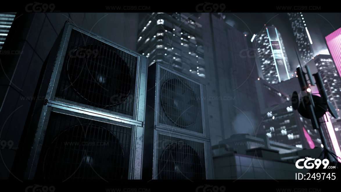 ue4 4.26版本 未来科幻城市  科幻都市 高楼大厦 虚幻  3d模型