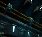 ue4 科幻发电站 未来科幻基地  科幻未来 发电机 房机 械管道 电缆 全息屏幕 3D模型 虚幻