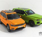 橙色 绿色 SUV 现代风格越野车