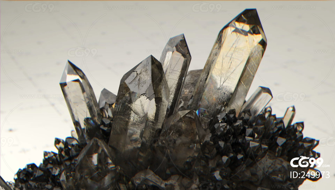 水晶、晶石、矿石、石英、黑曜石、宝石、石头【4K】