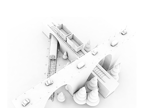 火车桥梁创意模型设计