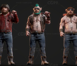 猪猡 赛车手 肌肉 纹身 科幻 兽人 男人  土匪 游戏角色