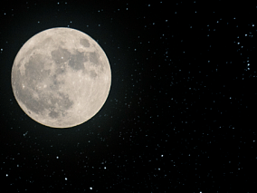 月亮 月球 满月 星空夜晚 摄影图