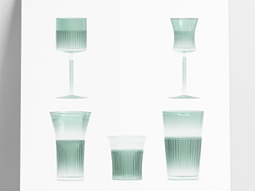 透明成套大气玻璃杯 杯子 玻璃 装饰 实用