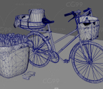 自行车 面包 交通工具 老款自行车 破旧自行车 自行车摊 小摊 面包框 生锈自行车 脚踏车