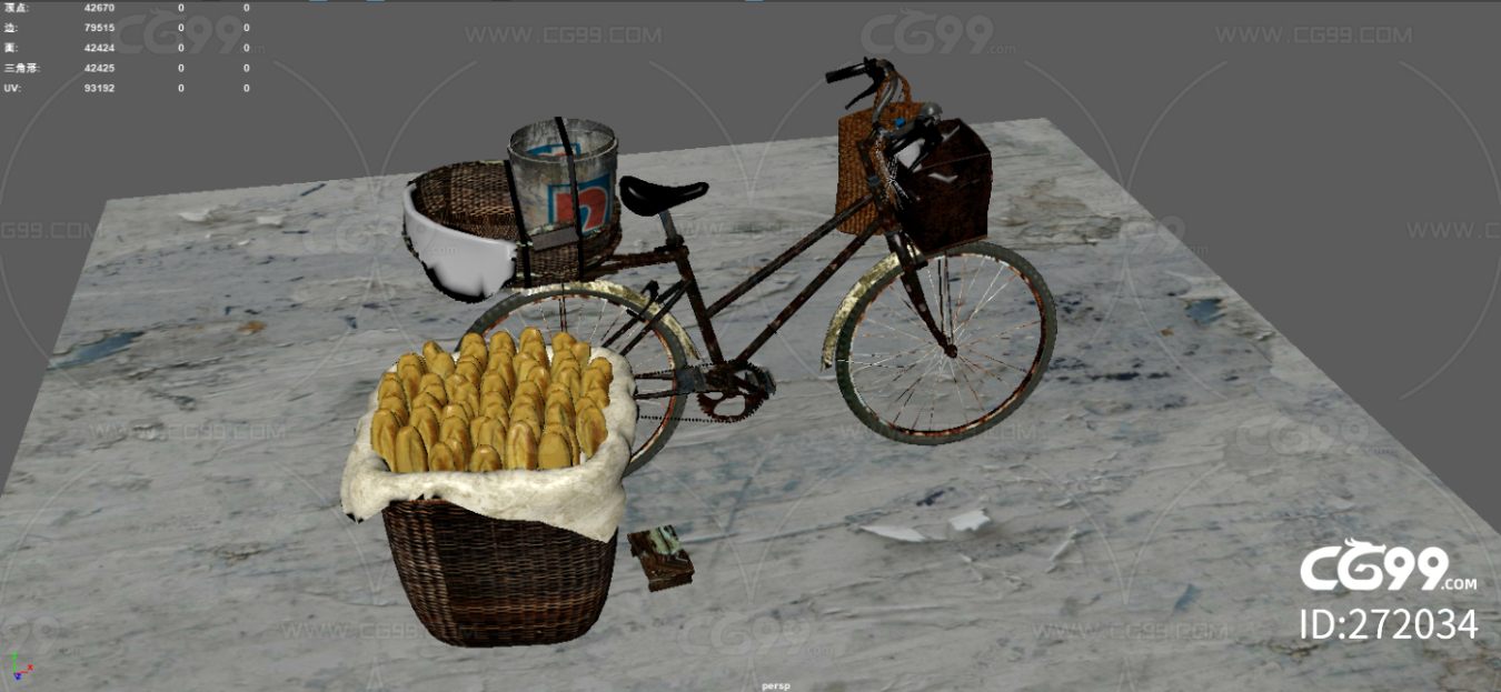 自行车 面包 交通工具 老款自行车 破旧自行车 自行车摊 小摊 面包框 生锈自行车 脚踏车