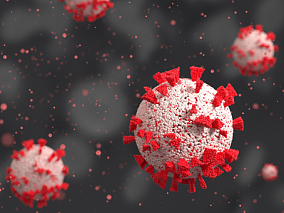 医疗病毒体 新冠 细胞 病毒 细胞 细菌 抗疫 疫情 医学模型 卡通广告元素