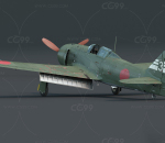 PBR次世代写实二战日本五式战斗机模型