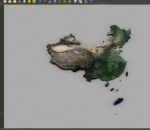 中国地图，中国地形图 ，3万分辨率中国立体地图，写实鸟瞰中国地图
