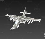 PBR次世代写实Su-25攻击机模型