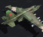 PBR次世代写实Su-25攻击机模型