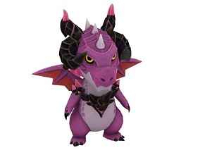 紫色邪龙 游戏角色 游戏生物