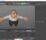 卡通人物 胖子 3D模型 多种文件格式 重量级人物