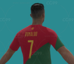 足球运动员 C罗 葡萄牙 体育竞技 足球人物 罗纳尔多 Ronaldo 3D模型 多种文件 帅哥