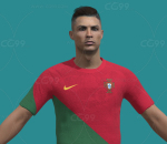 足球运动员 C罗 葡萄牙 体育竞技 足球人物 罗纳尔多 Ronaldo 3D模型 多种文件 帅哥