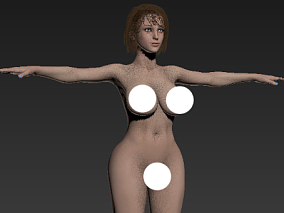写实人物 美女 性感女人 果女 3D模型 多种文件格式