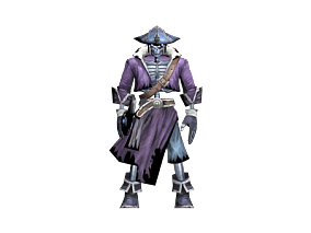 骷髅海盗船长 紫衣